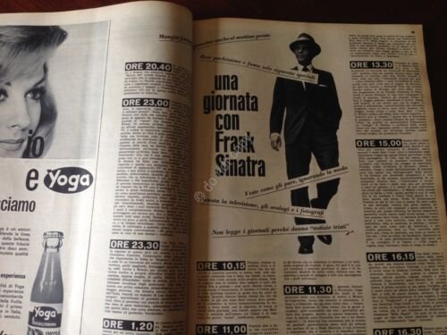 Annabella Rivista Magazine 3 Giugno 1962 n.22 Marino Barreto Sinatra