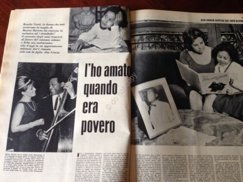 Annabella Rivista Magazine 3 Giugno 1962 n.22 Marino Barreto Sinatra