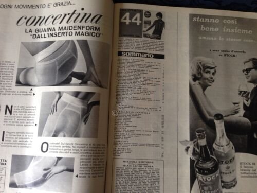 Annabella Rivista Magazine 3 Novembre 1966 n.44 Adamo inserto Maglia