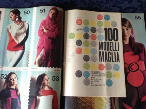 Annabella Rivista Magazine 3 Novembre 1966 n.44 Adamo inserto Maglia