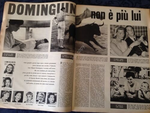 Annabella Rivista Magazine 30 Agosto 1959 n.35 Dominguin