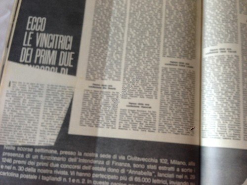 Annabella Rivista Magazine 30 Agosto 1964 n. 35 Miguelin Torero … | Immagine Gallery 5