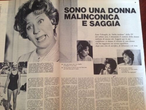 Annabella Rivista Magazine 30 Giugno 1963 n. 26 Lina Volonghi