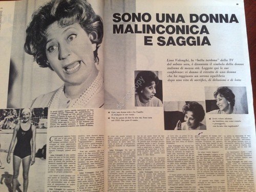 Annabella Rivista Magazine 30 Giugno 1963 n. 26 Lina Volonghi