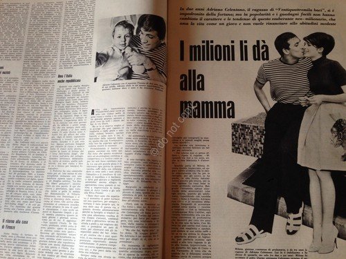Annabella Rivista Magazine 30 Luglio 1961 N.31 Celentano Fantoni | Immagine Gallery 4