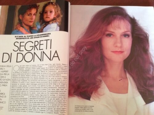 Annabella Rivista Magazine 30 Marzo1989 n.13 Isabelle Huppert Melanie Griffith