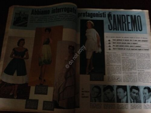 Annabella Rivista Magazine 31 Gennaio 1960 N.5 Michele Morgan Sanremo