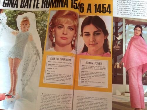 Annabella Rivista Magazine 4 Luglio 1968 N. 27 Lollobrigida Romina …