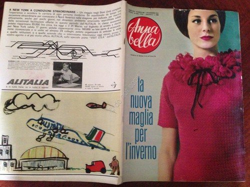 Annabella Rivista Magazine 4 Novembre 1962 n.44 Mastroianni auto d'epoca | Immagine principale