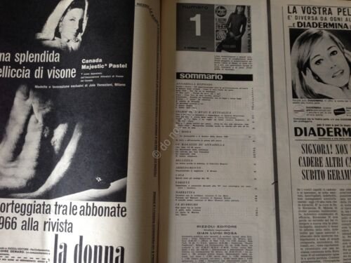 Annabella Rivista Magazine 6 Gennaio 1966 n.1 A. Hepburn