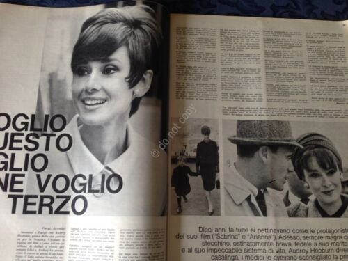 Annabella Rivista Magazine 6 Gennaio 1966 n.1 A. Hepburn