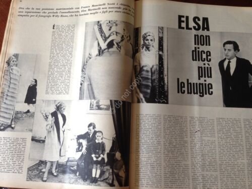 Annabella Rivista Magazine 6 Maggio 1962 n.18 Elsa Martinelli