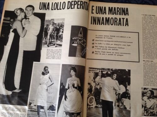 Annabella Rivista Magazine 6 Settembre 1959 n.36 Lollobrigida