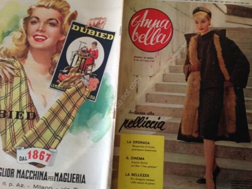 Annabella Rivista Magazine 8 Dicembre 1957 n.49 Brigitte Bardot