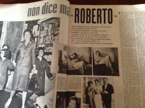 Annabella Rivista Magazine 8 Gennaio 1961 N. 2 I. Bergman …