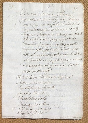 Antico documento manoscritto XVI / XVII secolo - Lucca - … | Immagine principale