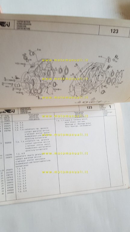 Aprilia 125 (AF 1 ) catalogo ricambi MOTORE Rotax 123 …