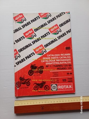 Aprilia 125 AF1 - Tuareg - Pegaso 1989 catalogo ricambi …