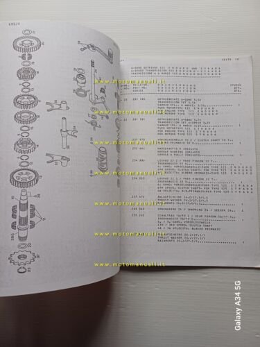 Aprilia 125 AF1 - Tuareg - Pegaso 1989 catalogo ricambi …