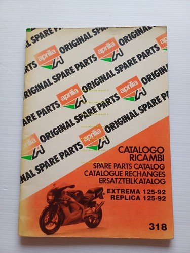 Aprilia 125 Extrema - Replica 1992 catalogo ricambi TELAIO originale