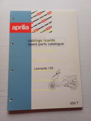 Aprilia 125 Leonardo 1996 catalogo ricambi TELAIO originale FRAME parts