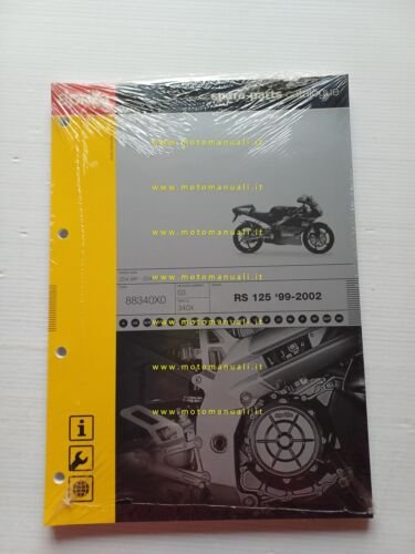 Aprilia 125 RS 1999-2002 catalogo ricambi TELAIO originale vers. 03