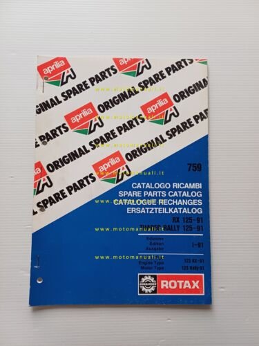 Aprilia 125 RX - Tuareg Rally 1991 catalogo ricambi MOTORE …