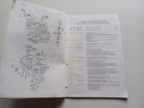 Aprilia 125 RX - Tuareg Rally 1992 catalogo ricambi MOTORE …
