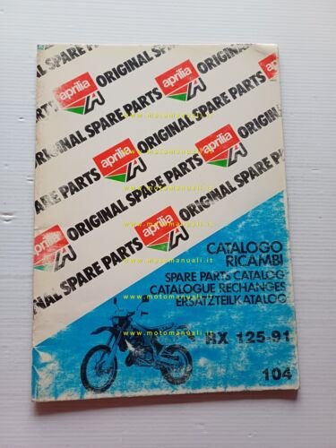 Aprilia 125 RX 1991 catalogo ricambi TELAIO originale FRAME parts …