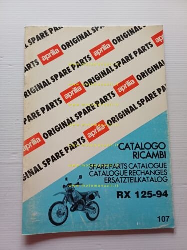 Aprilia 125 RX 1994 catalogo ricambi TELAIO originale FRAME parts …