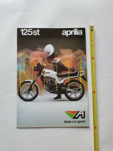Aprilia 125 ST prova Motosprint 1983 depliant originale