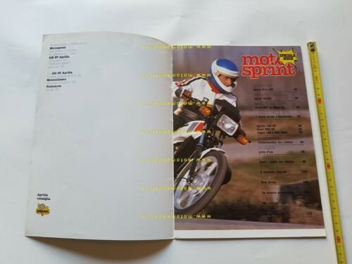 Aprilia 125 ST prova Motosprint 1983 depliant originale