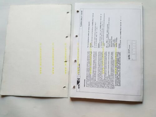 Aprilia 125 Tuareg Rally 1989 catalogo ricambi TELAIO originale FRAME …