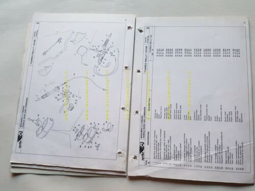 Aprilia 125 Tuareg Rally 1989 catalogo ricambi TELAIO originale FRAME …