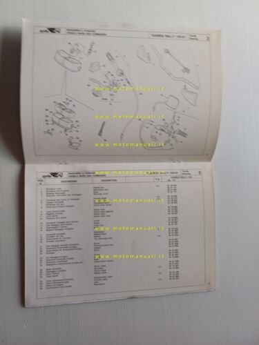 Aprilia 125 Tuareg Rally 1991 catalogo ricambi TELAIO originale spare …