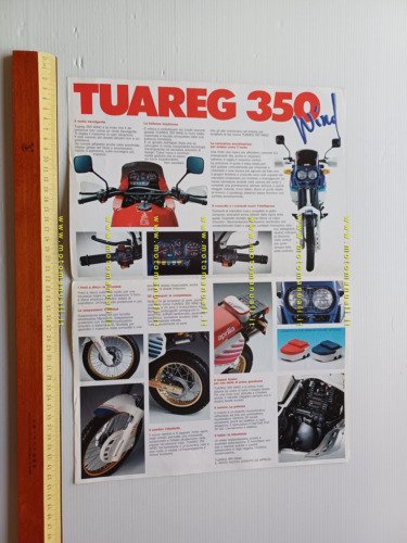 Aprilia 350 Tuareg Wind 1987 depliant originale italiano