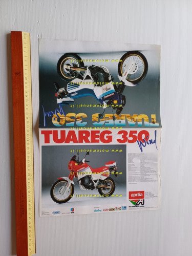 Aprilia 350 Tuareg Wind 1987 depliant originale italiano