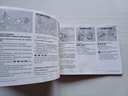 Aprilia 50 Area 51 scooter 1998 manuale uso manutenzione libretto …