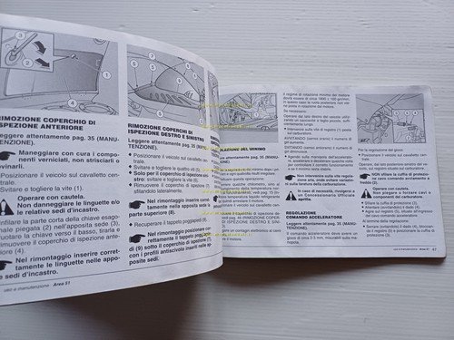 Aprilia 50 Area 51 scooter 1998 manuale uso manutenzione libretto …