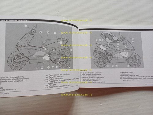 Aprilia 50 Area 51 scooter 1999 manuale uso manutenzione ORIGINALE