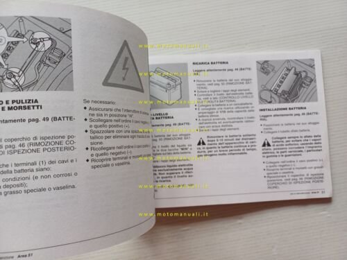 Aprilia 50 Area 51 scooter 1999 manuale uso manutenzione ORIGINALE
