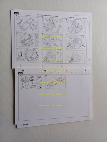 Aprilia 50 Gulliver 1995-97 catalogo ricambi TELAIO originale spare parts …