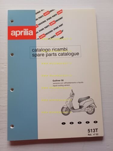 Aprilia 50 Gulliver Acqua 1997 catalogo ricambi TELAIO originale FRAME …