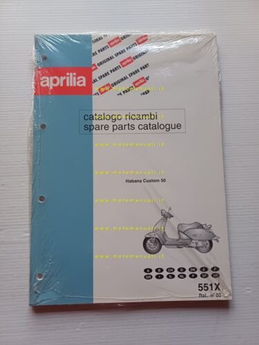 Aprilia 50 Habana Custom 1999 catalogo ricambi TELAIO originale vers. …