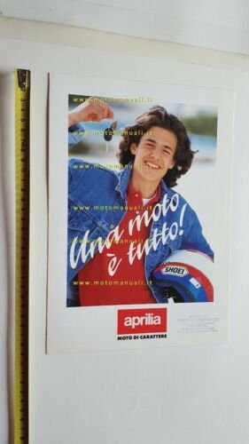 Aprilia 50 produzione modelli 1989 depliant originale moto italiano brochure