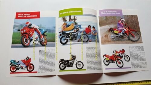 Aprilia 50 produzione modelli 1989 depliant originale moto italiano brochure