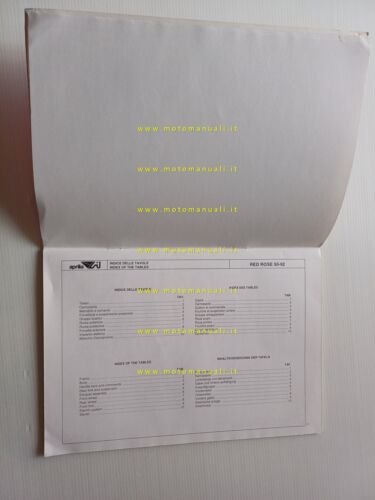 Aprilia 50 Red Rose 1992 catalogo ricambi TELAIO originale spare …