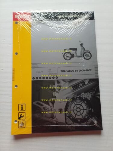 Aprilia 50 Scarabeo 2000-02 catalogo ricambi TELAIO originale vers. 03