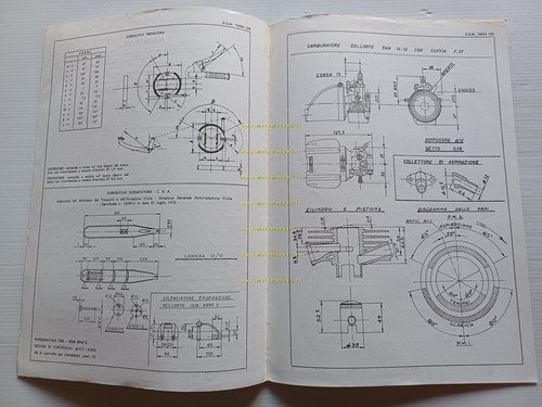 Aprilia 50 Scarabeo ABN-A18 1972 Facsimile originale scheda omologazione DGM