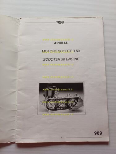 Aprilia 50 scooter manuale officina MOTORE italiano ORIGINALE